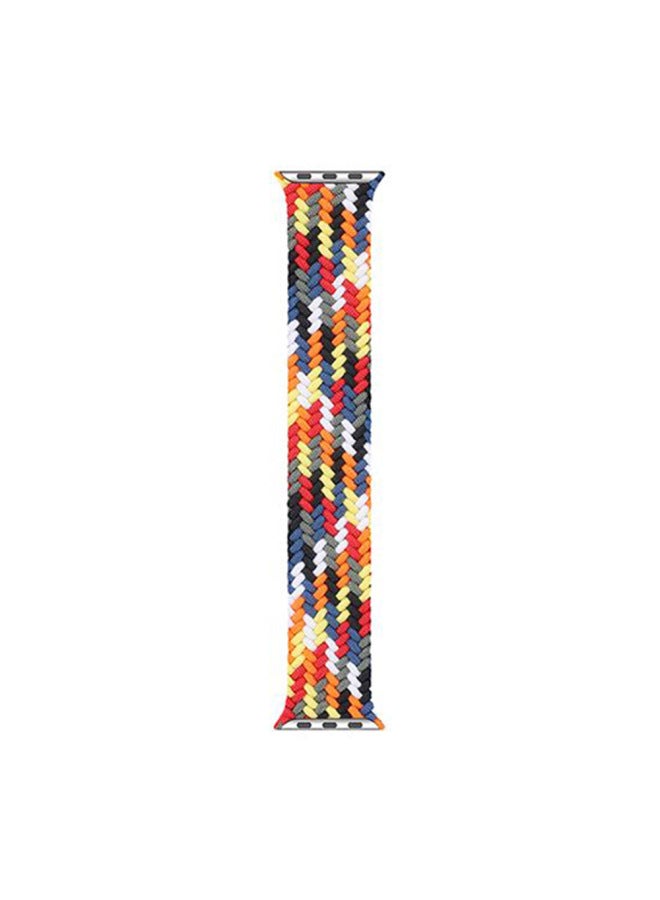 Suitable For Apple Braided Single Circle Strap For Apple Watch87SE654 Integrated Nylon Official Same Head In Stock-Color:Seven Colors-Overall Dimensions:38/40/41/ (10th Generation) 42mm 【s】