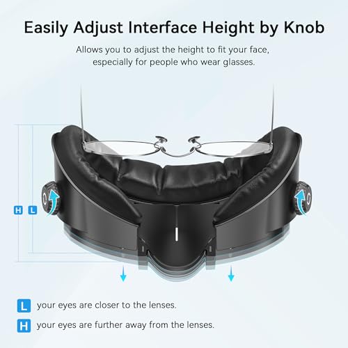 AMVR FC3 Upgraded Face Cover Pad Facial Interface Compatible with Meta/Oculus Quest 3 Accessories, with Knob Adjustable, NOT Compatible with Meta Quest 3S - Image 3