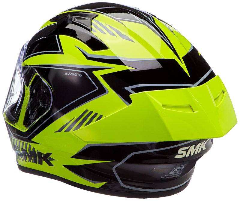 SMK Helmets SMK Stellar Sports Adox Helmet ISI, DOT & Ece-06 Certified Full Face Helmet - Image 2