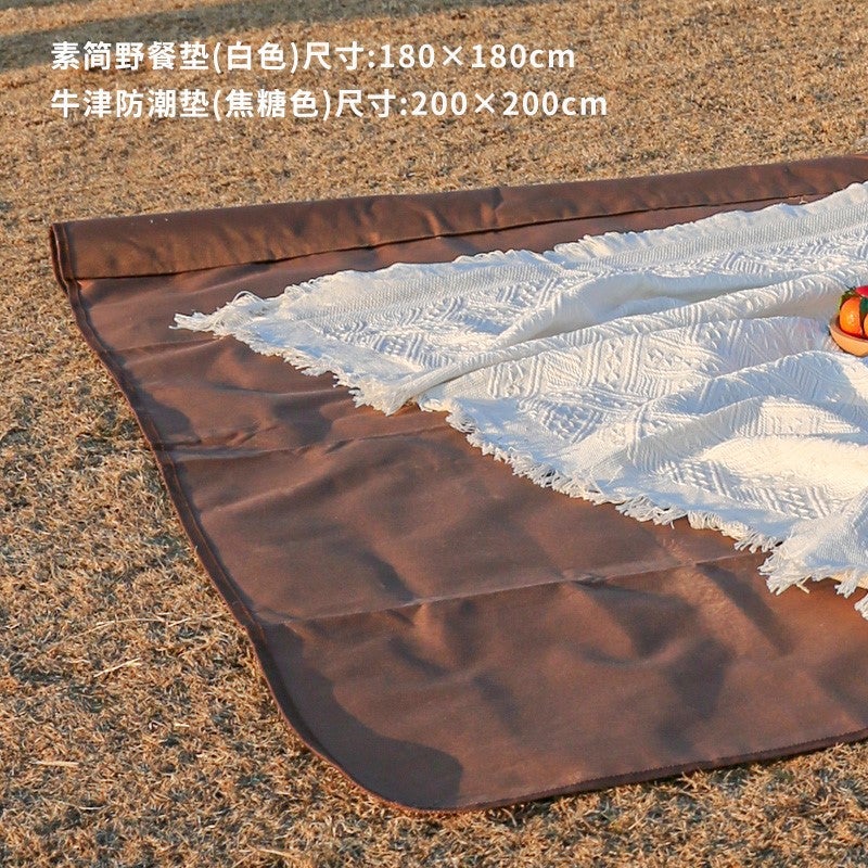 Portable Picnic Mat Thickened Outdoor Damp-Proof Mat Spring Outing Camping Picnic Cloth Lawn Mat Blanket Ins Style - Image 1