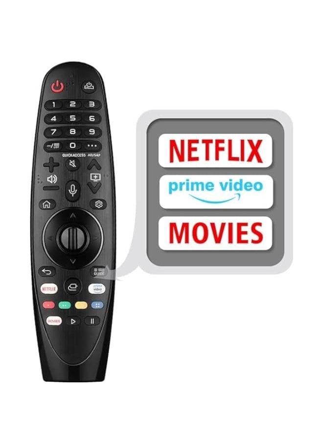 HuHa - New MR-20GA Magic Wand Voice Remote Control Replacement AKB75855501 for LG 2018 2019 2020 OLED Nano Cell and 4K UHD Models Smart TVs, with Netflix and Prime Video Hot Keys., FJF-87 - Image 1
