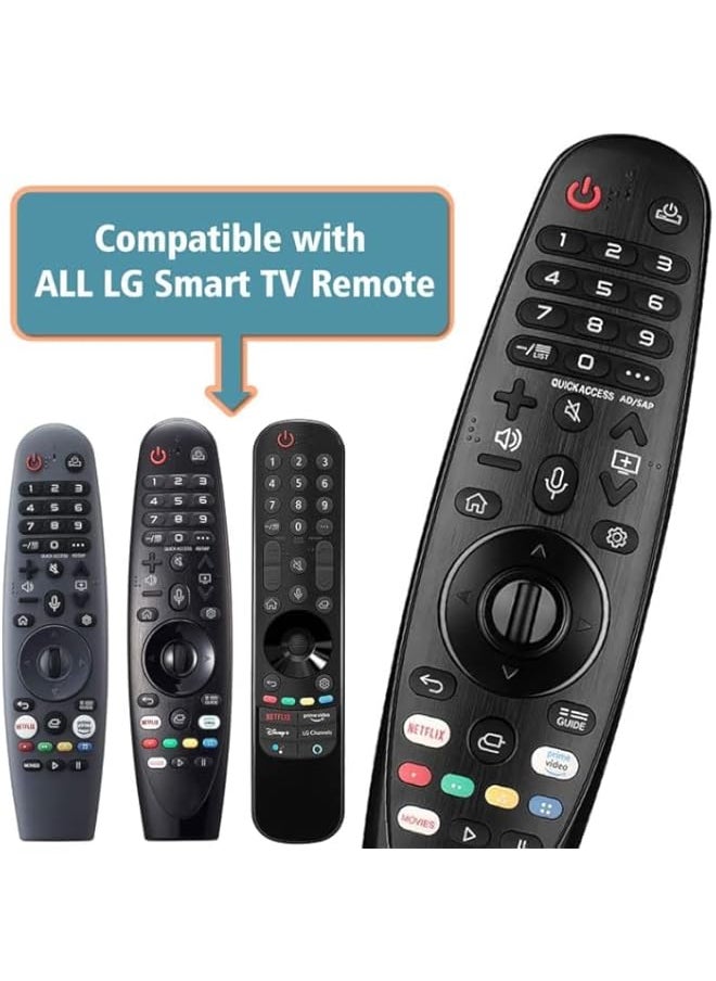 HuHa - New MR-20GA Magic Wand Voice Remote Control Replacement AKB75855501 for LG 2018 2019 2020 OLED Nano Cell and 4K UHD Models Smart TVs, with Netflix and Prime Video Hot Keys., FJF-87 - Image 1