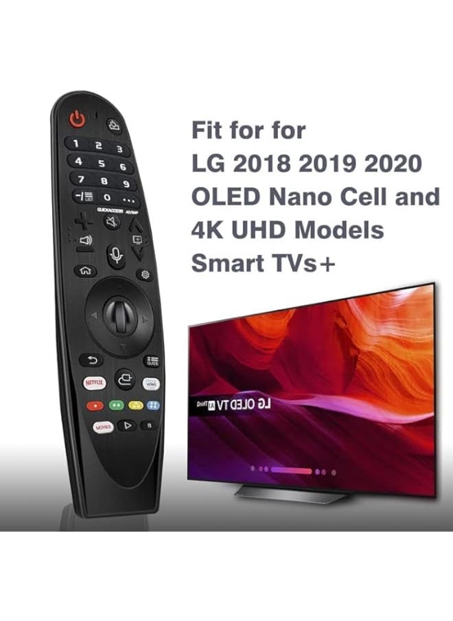 HuHa - New MR-20GA Magic Wand Voice Remote Control Replacement AKB75855501 for LG 2018 2019 2020 OLED Nano Cell and 4K UHD Models Smart TVs, with Netflix and Prime Video Hot Keys., FJF-87 - Image 1