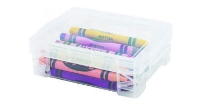 Super Stacker Stackable Crayon Box - Clear (4 Pack) - Image 2
