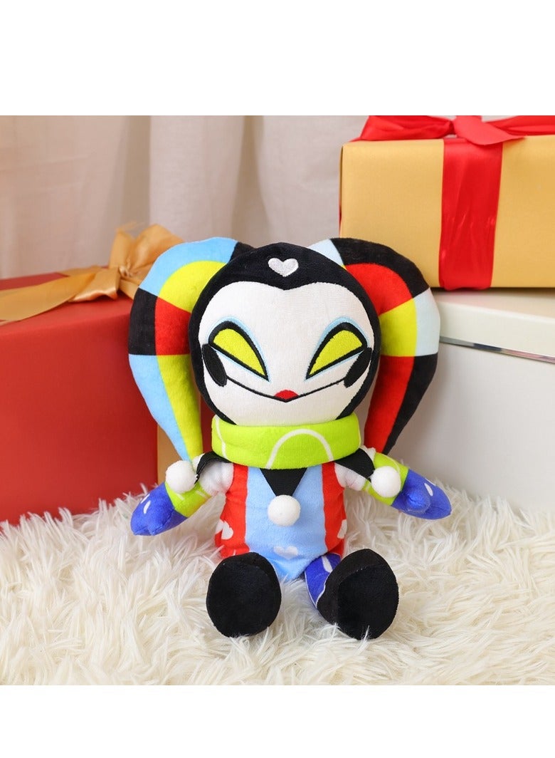 Plush Toy Doll for Hell’s Paradise Festival Gift   Ultimate Evil Boss Clown Doll, 30cm Twin-Horned Clown Plushie - Image 2