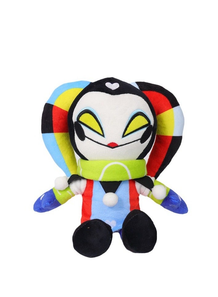 Plush Toy Doll for Hell’s Paradise Festival Gift   Ultimate Evil Boss Clown Doll, 30cm Twin-Horned Clown Plushie - Image 1