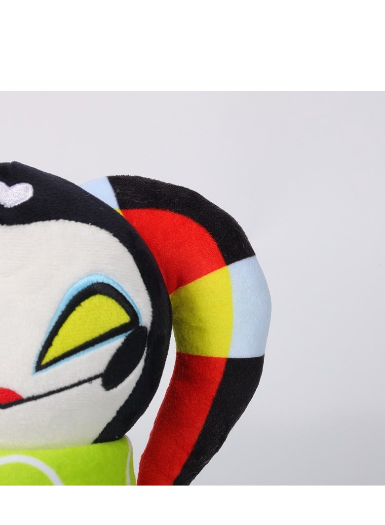 Plush Toy Doll for Hell’s Paradise Festival Gift   Ultimate Evil Boss Clown Doll, 30cm Twin-Horned Clown Plushie - Image 3