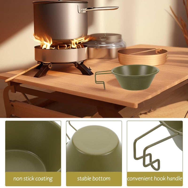 Stainless Steel Camping Bowl 250ml Non Stick Coating Lightweight Portable Cup - Image 4