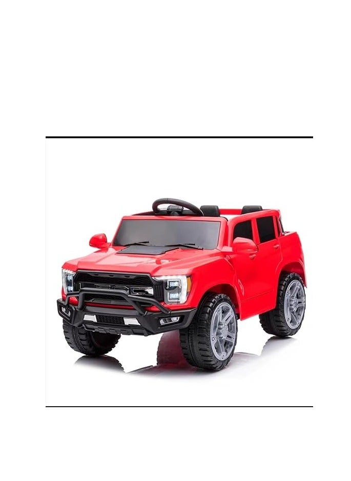 GOLD MANTIS Kids Ride-On SUV Car | Electric Battery-Powered Vehicle with Remote Control, LED Lights, Music Player & Realistic Off-Road Design | Red, Durable & Safe Kids Car  - Image 1
