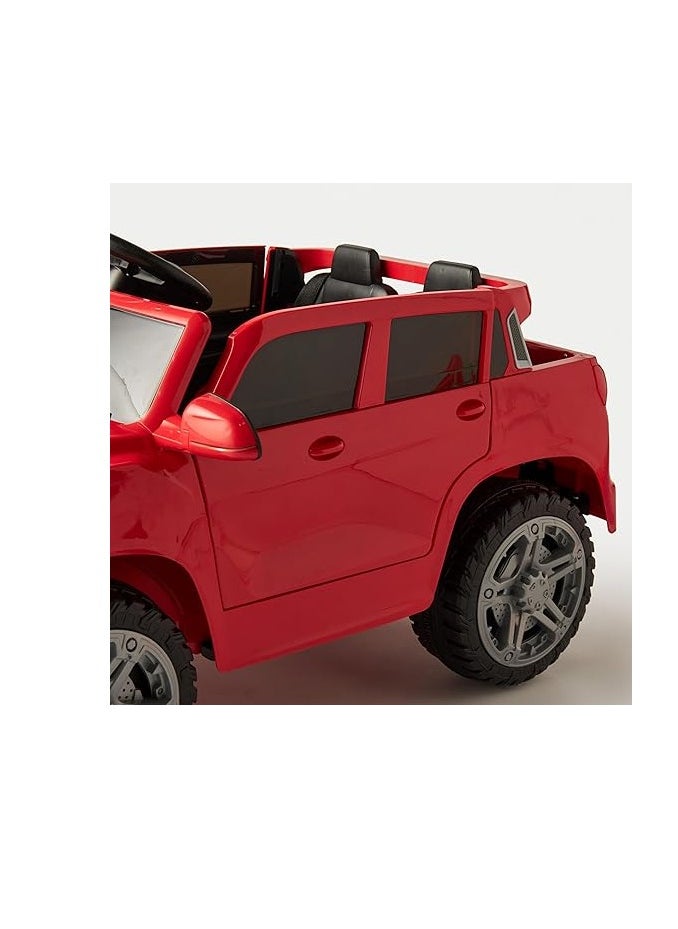 GOLD MANTIS Kids Ride-On SUV Car | Electric Battery-Powered Vehicle with Remote Control, LED Lights, Music Player & Realistic Off-Road Design | Red, Durable & Safe Kids Car  - Image 4