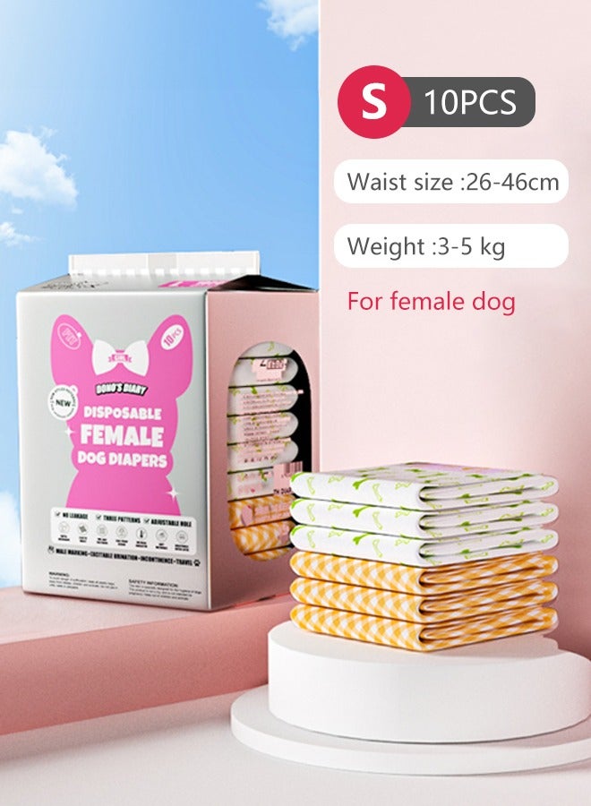 Occuwzz Disposable Female Dog Diapers Improved Super Absorbent Breathable Wetness - Image 1