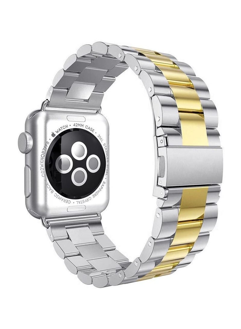 Phone Planet Stainless Steel Strap Metal Bracelet for Apple Watch Series 6/5/4/3/2/SE - 42/44 mm - Image 1