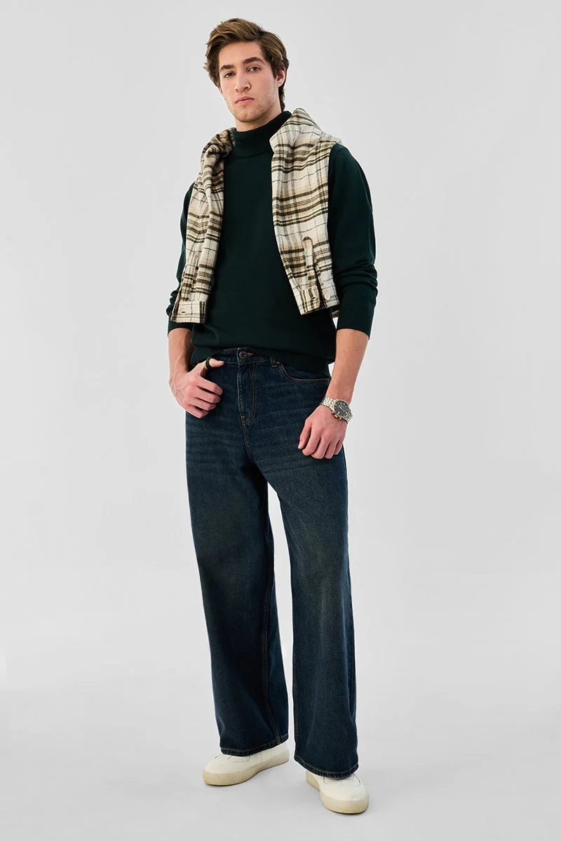 SNITCH Turtleneck Regular Fit 100% Cotton Sweater