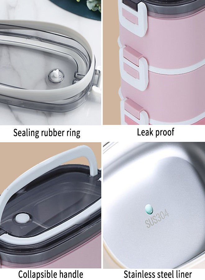 علبة غذاء عازلة من الفولاذ المقاوم للصدأ 304 من الفولاذ المقاوم للصدأ مع حقيبة عازلة 1900 مل - Image 3