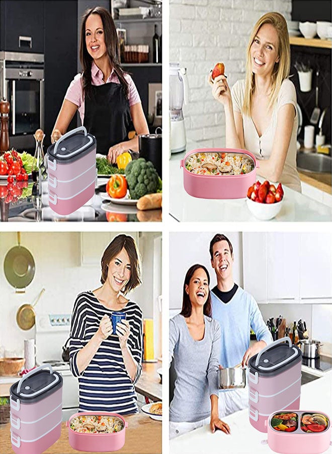 علبة غذاء عازلة من الفولاذ المقاوم للصدأ 304 من الفولاذ المقاوم للصدأ مع حقيبة عازلة 1900 مل - Image 5