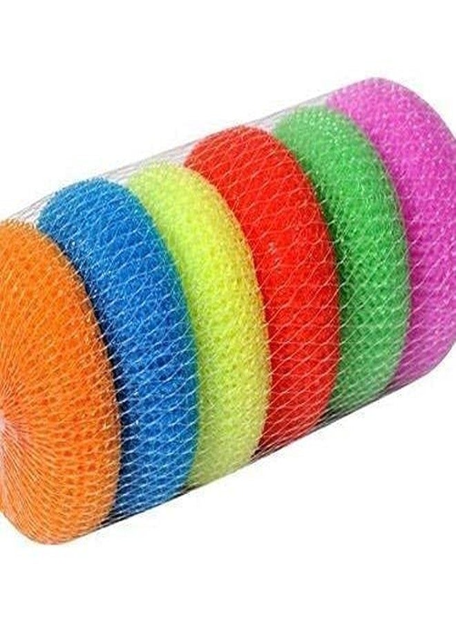 Vachi® Bath Shower Loofah Sponge Pouf Body Scrubber Exfoliator| Bathing Round Loofah for Men and Women| Ultra Soft Round Bath Sponge Juna Loofah/Scrub(Set Of 1) - Image 4