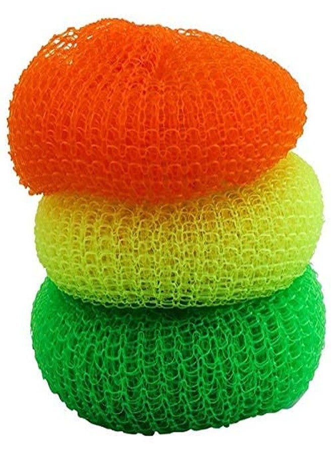 Vachi® Bath Shower Loofah Sponge Pouf Body Scrubber Exfoliator| Bathing Round Loofah for Men and Women| Ultra Soft Round Bath Sponge Juna Loofah/Scrub(Set Of 1) - Image 3