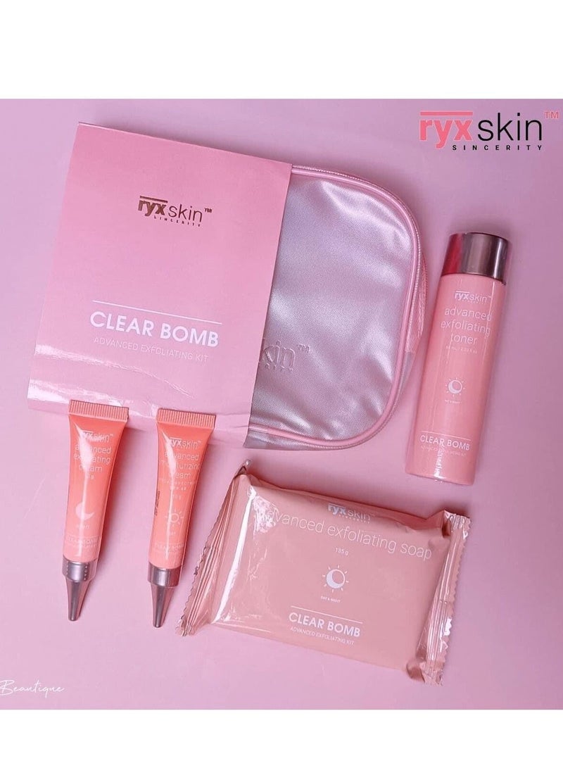 ryxskincerity Clear Bomb Advanced Exfoliating Kit Version