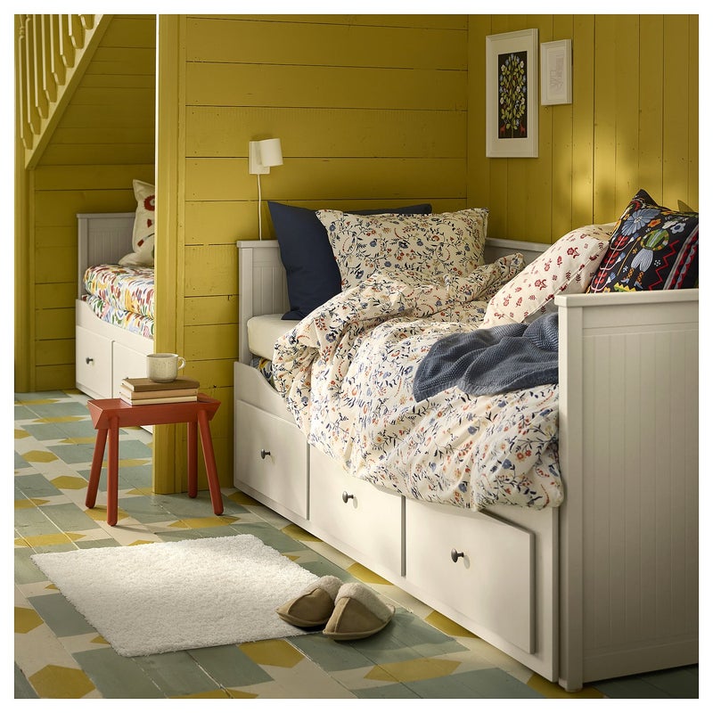 Baitique High-Pile Shaggy Rug, Polypropylene, Off-White, 80x80 cm - Image 3