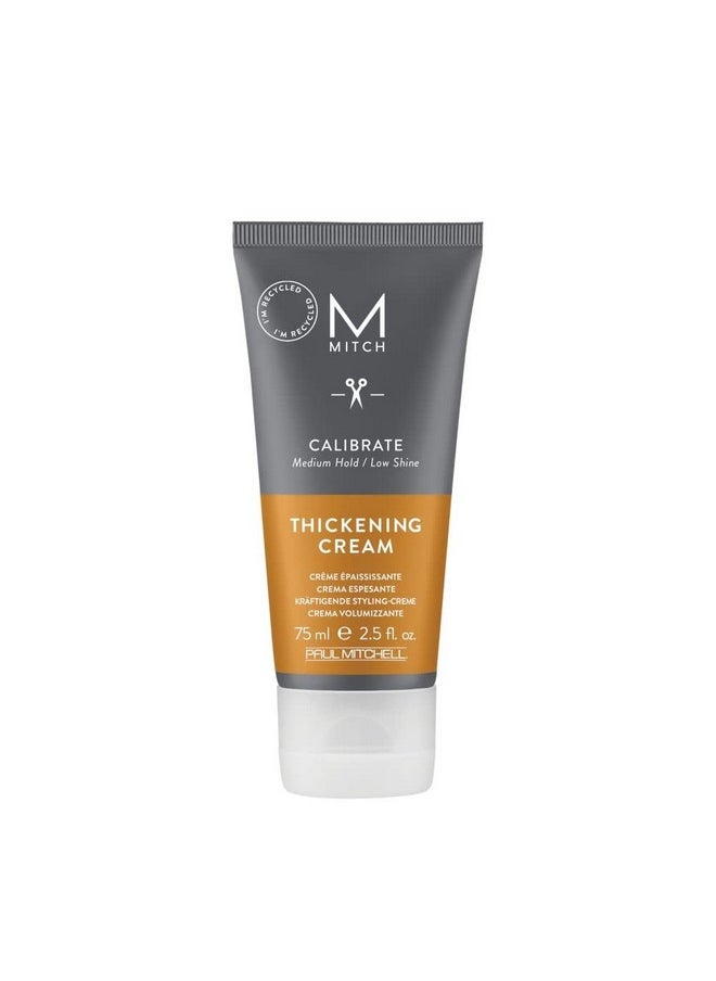ميتش كريم MITCH by Paul Mitchell Calibrate Thickening، ثبات متوسط، لمعان منخفض، لجميع أنواع الشعر، 2.5 أونصة سائلة.  - Image 1