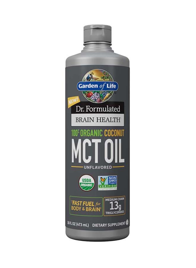 Dr Formulated Brain Health Organic Coconut Mct Oil 16 Oz