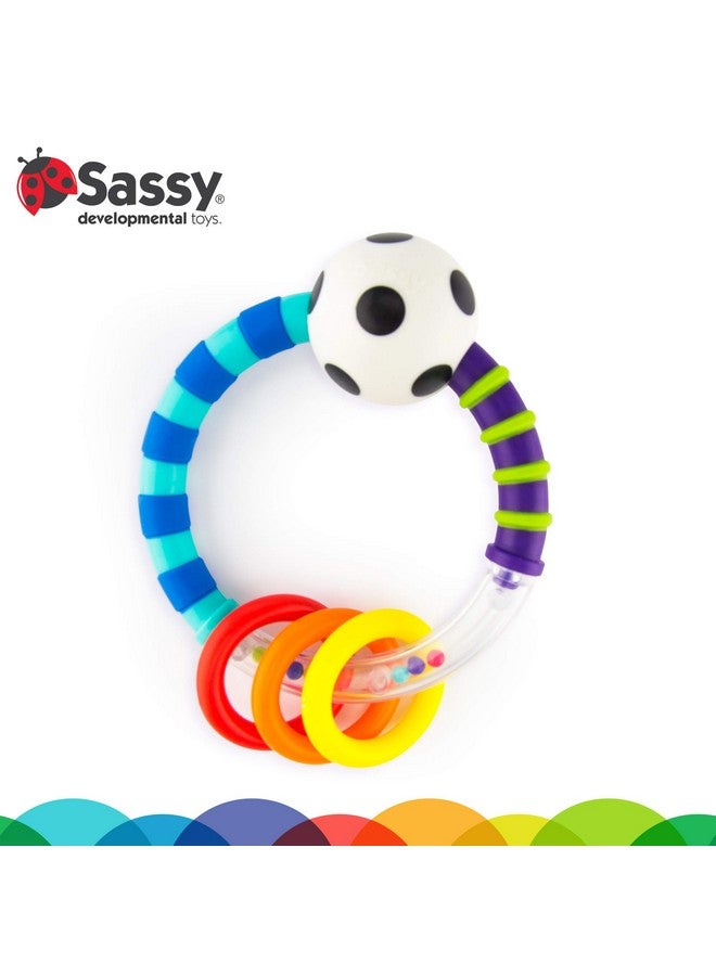 Sassy Ring Rattle | Developmental Baby Toy For Early Learning | High Contrast | For Ages Newborn And Up - Image 2