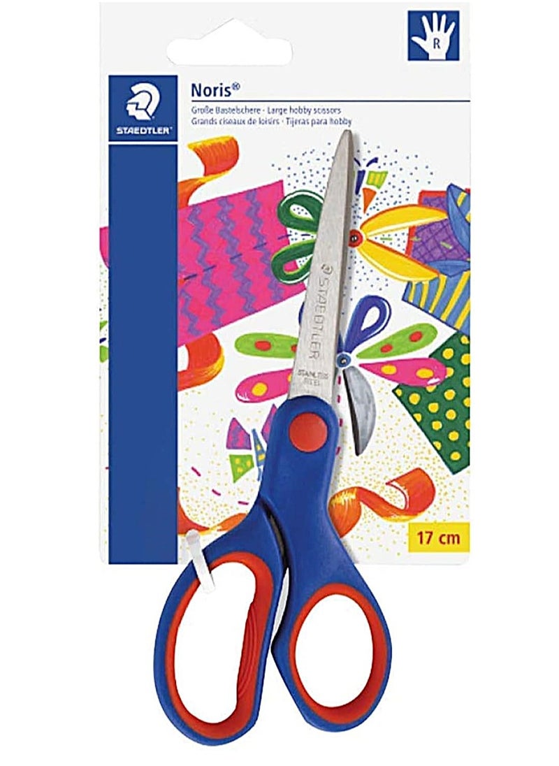 STAEDTLER Staedtler-Stainless Steel Scissors 17 cm Length For Home Office School - Multi Color  - Image 1