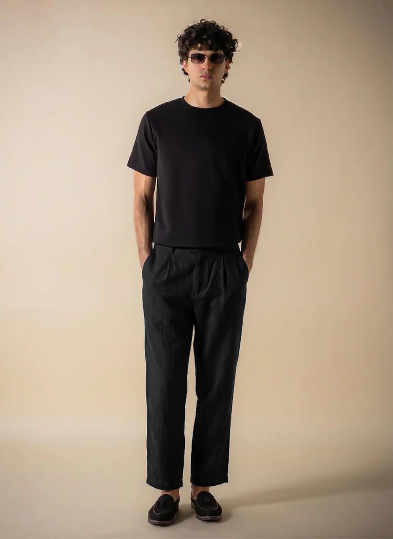 شايبس SOFT PLEATED COTTON TROUSERS
