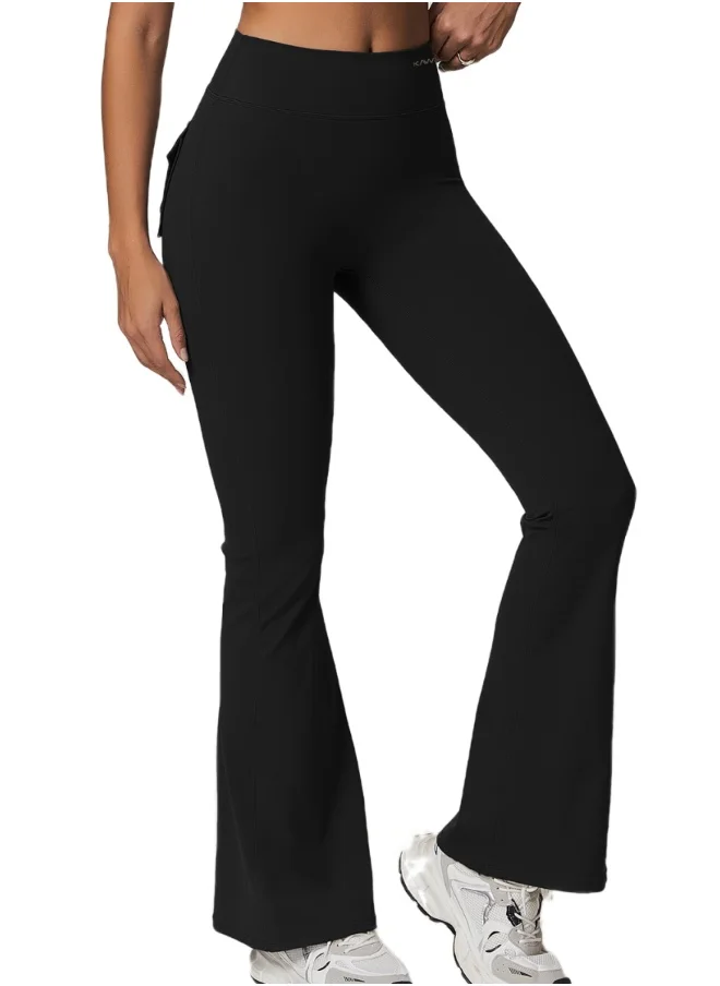 KAWN.YOGA Womens High Waist Contour Seamless Workout sport Flared Leggings Yoga Pants Tummy Control Running Pants