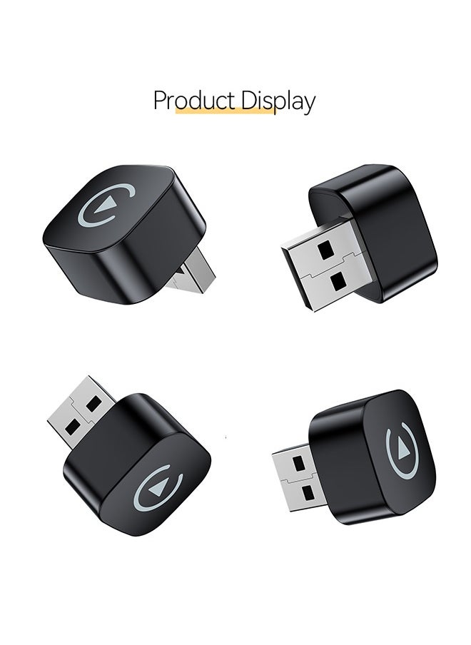 TUNKE 2-in-1 Wireless CarPlay & Android Auto Adapter – Bluetooth 5.0 + 5G WiFi, Plug & Play USB Dongle (Silver) for Cars with Wired CarPlay System  - Image 3