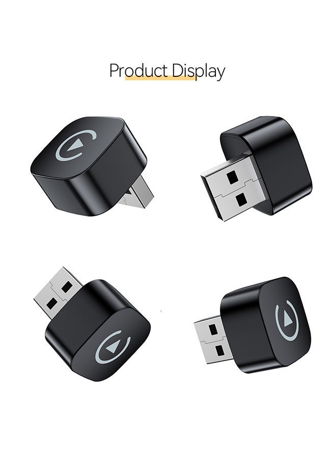 TUNKE 2-in-1 Wireless CarPlay & Android Auto Adapter – Bluetooth 5.0 + 5G WiFi, Plug & Play USB Dongle  for Cars with Wired CarPlay System - Image 2