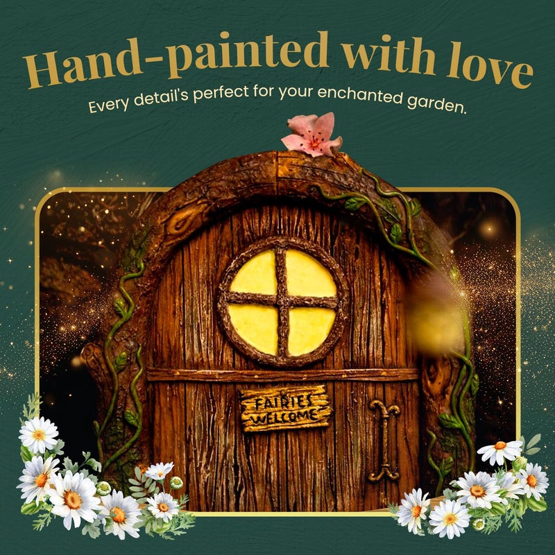Tree Poetry Fairy Doors for Trees, Fairy Door, Fairy Garden, Fairy Garden Accessories Outdoor kit, Fairy Doors for Trees Outdoor, Gnome House - Image 2