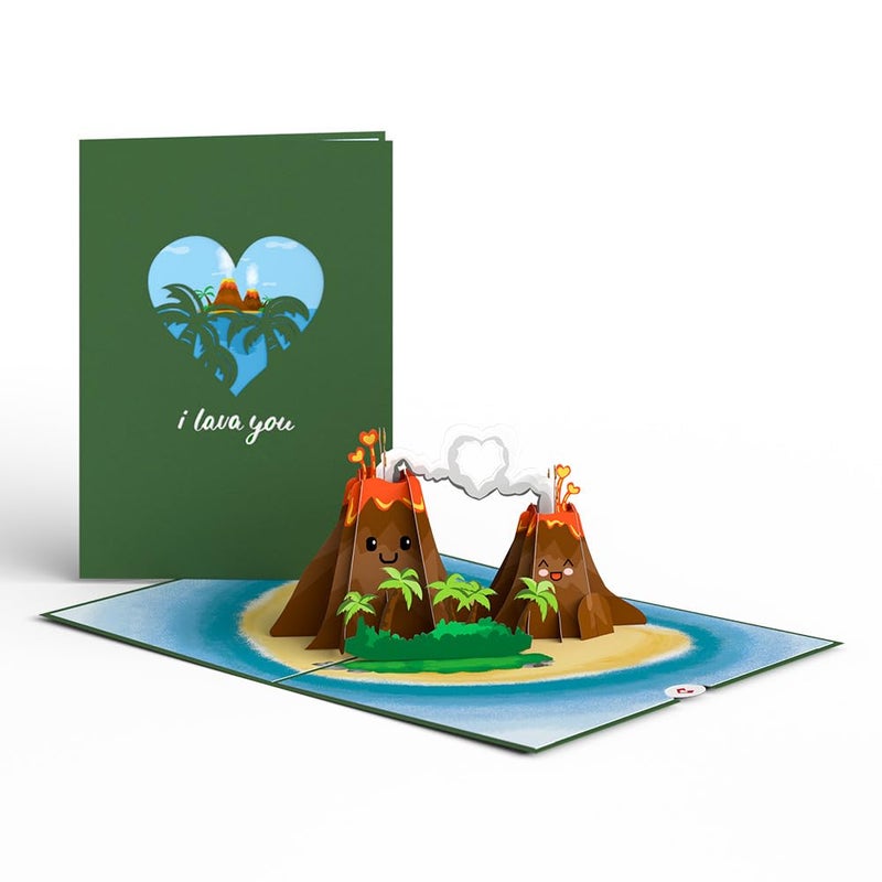 Lovepop Everyday Pop-Up Card for Her, Him, Girls, Boys - 3D Love Greeting Cards - I Lava You - 5" x 7" - Blank Note Card & Envelope Included - Image 2