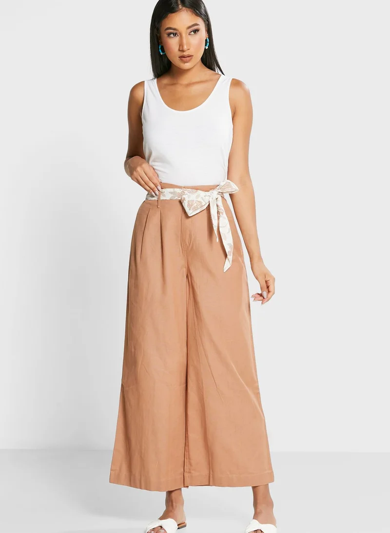 Fabindia High Waist Wide Leg Pants