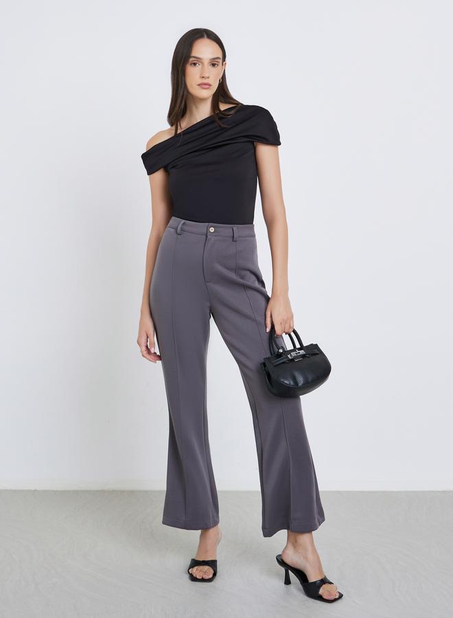 Styli Off Shoulder Plain Knit Top - Image 3