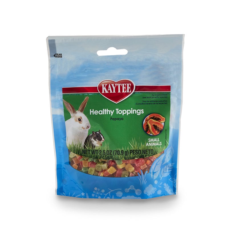 Kaytee Fiesta Healthy Toppings Papaya Treat For Small Animals, 2.5-Oz Bag - Image 4