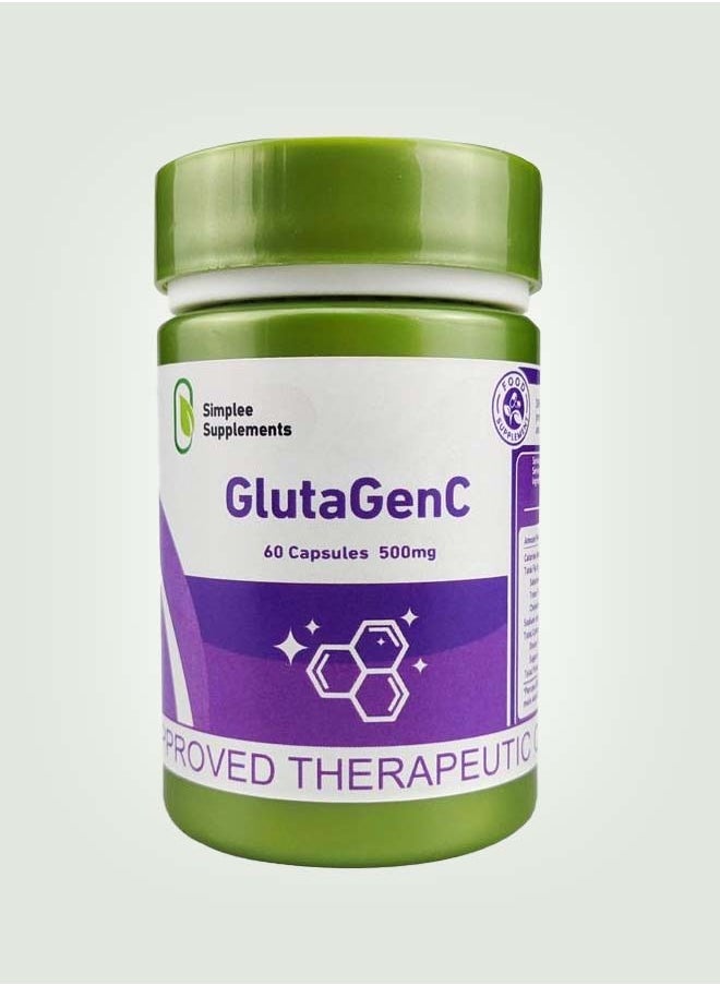Simplee Supplements GlutaGenc 60 Capsules  - Image 1