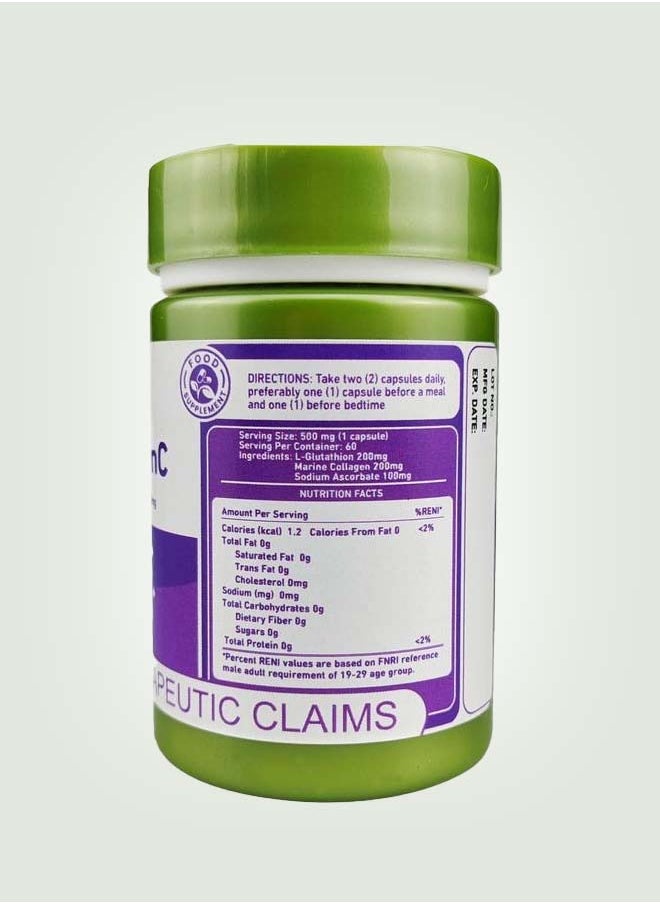 Simplee Supplements GlutaGenc 60 Capsules  - Image 2