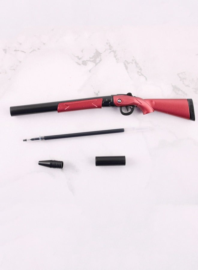 3 Pack Boys Sign Writing Creative Gel Pens School Season Students Writing New Deformable S686 Shotgun Appearance Pens Sniper Gun Pens with Replaceable Refills Red/Silver/Gold - Image 2