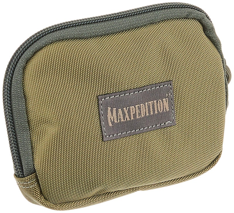 MAXPEDITION Hook-&-Loop 3" x 5" Zipper Pocket (Khaki-Foliage) - Image 1