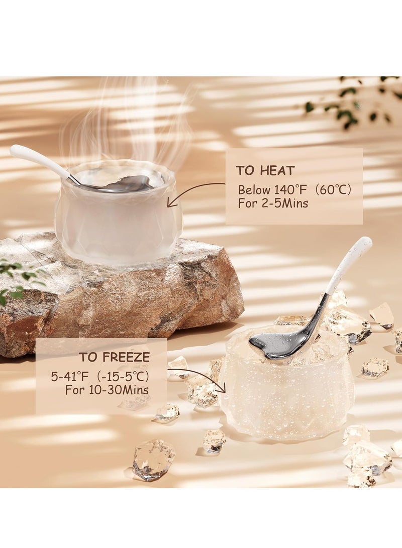 general 2-in-1 Gua Sha Cryo Sticks for Face u0026 Eyes Puffiness Relief, Stainless Steel Facial Ice Globes in Ergonomic Massaging Shape, Cooling Globes Facial Esthetician Supplies w/Carry Case - Image 5