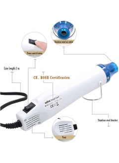 Oasisgalore Heat Gun for Bubble Removal in Epoxy Resin and Acrylic Art, DIY Glitter Tumblers (White)  - Image 2