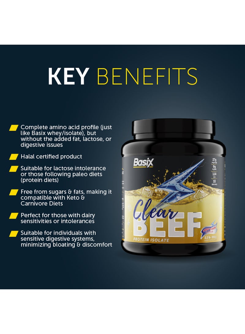 Basix Beef Protein Isolate Energy Fusion Flavour 2.2lb - Image 4