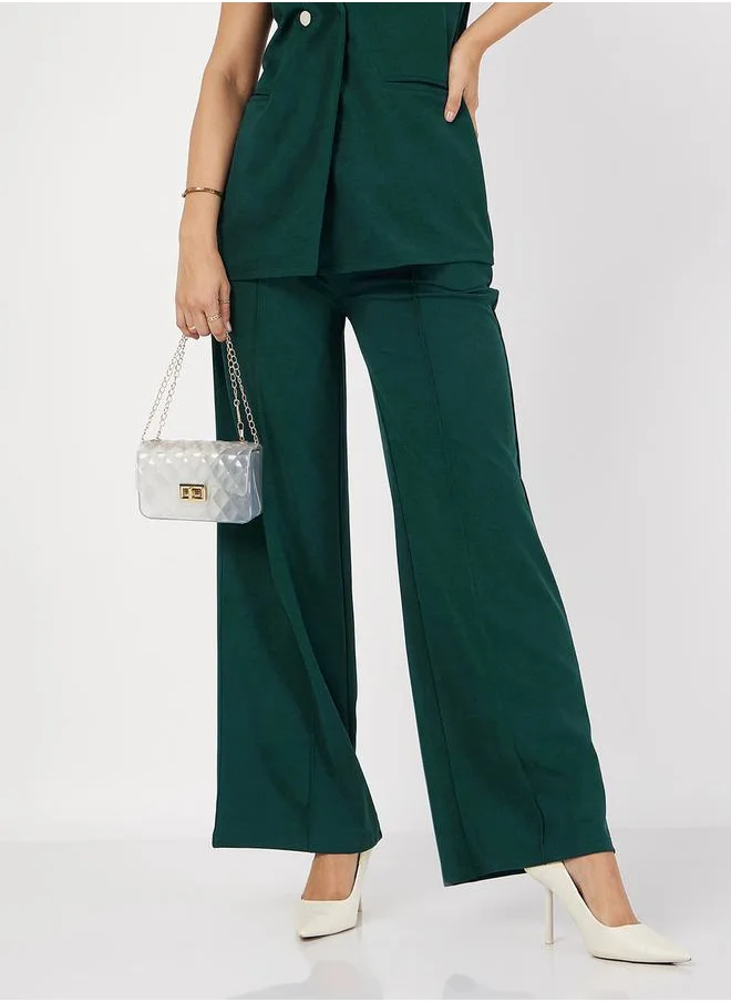 ساسافراس High Rise Darted Palazzo Pants by Styli