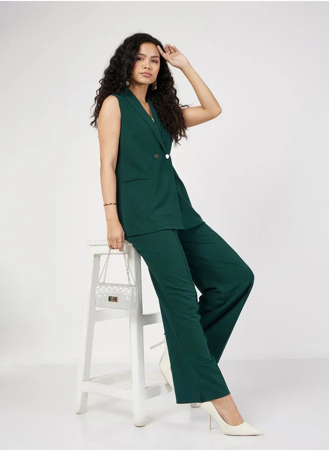 ساسافراس High Rise Darted Palazzo Pants by Styli