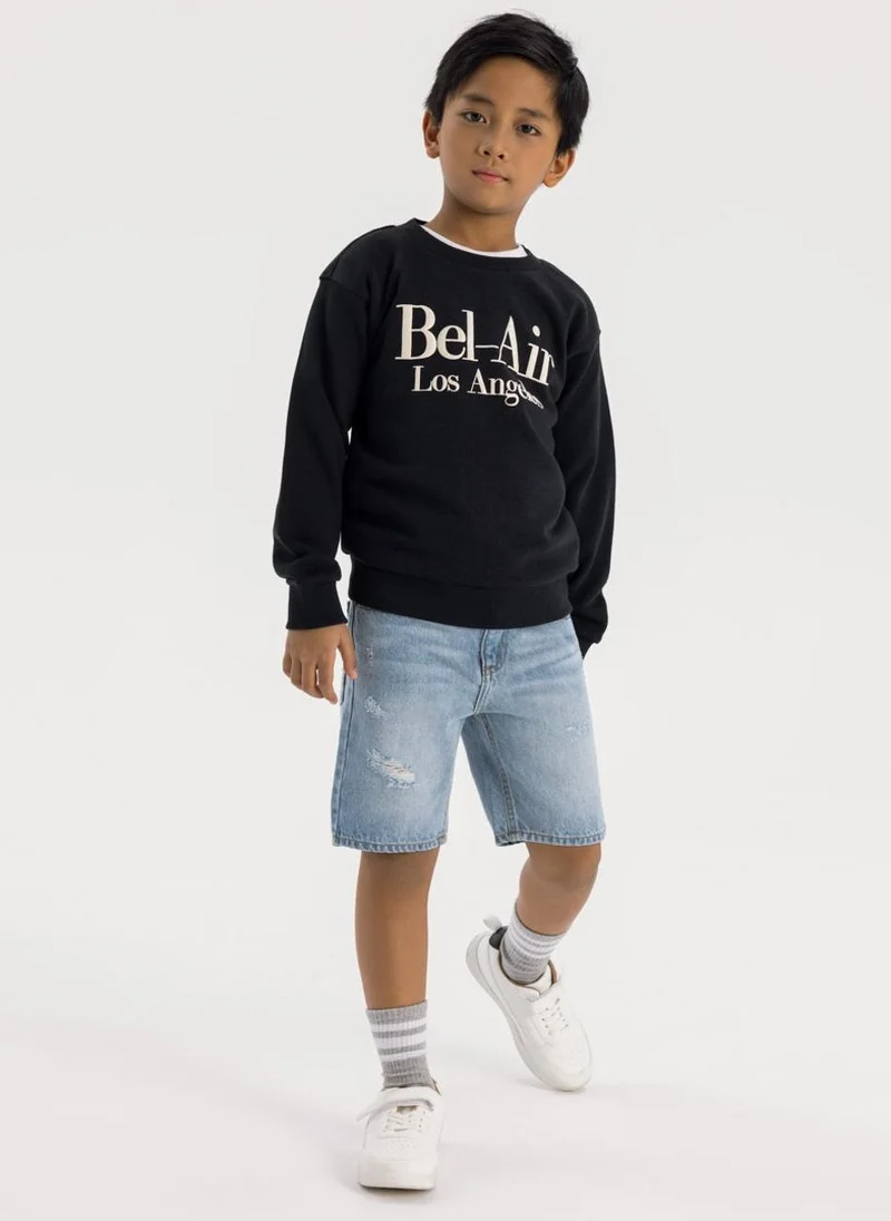 MINOTI KIds Oversized Crew Neck Sweatshirt