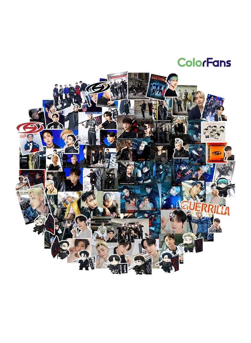 Color Fans 100 Pcs Movement Waterproof Stickers Laptop Skateboard Luggage Computer Water Bottle Cool Graffiti Sticker Packs for Kids Teens Girls Adults - Image 1