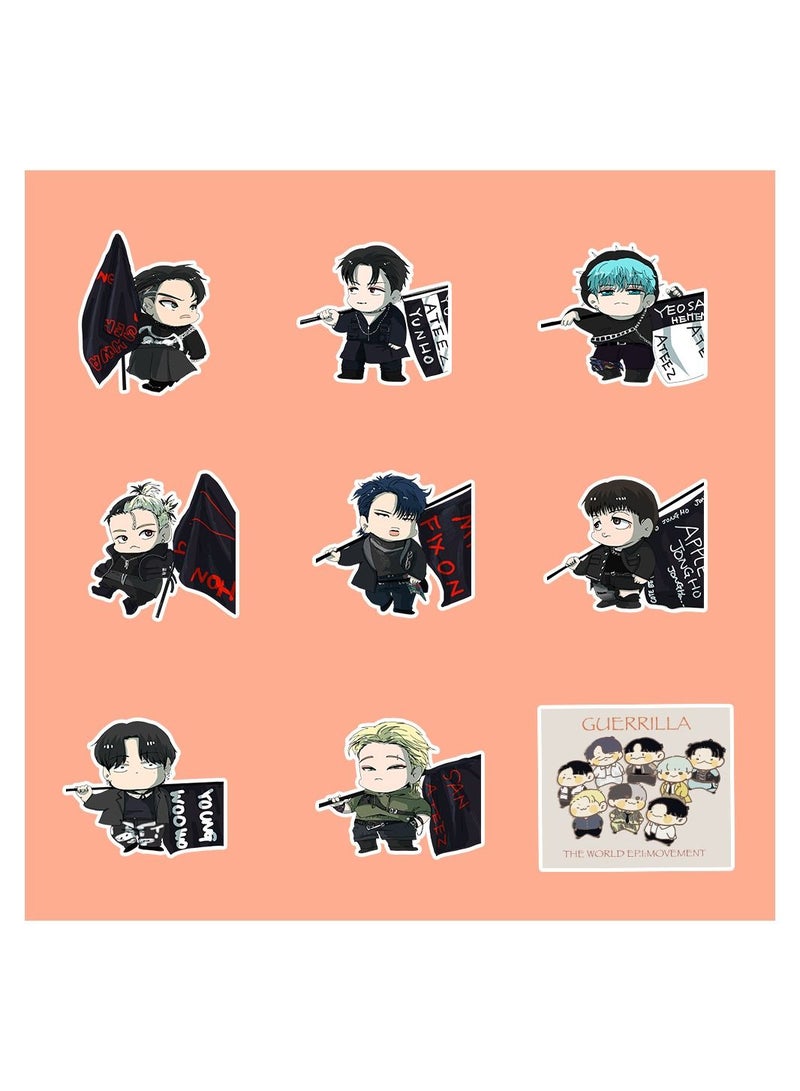 Color Fans 100 Pcs Movement Waterproof Stickers Laptop Skateboard Luggage Computer Water Bottle Cool Graffiti Sticker Packs for Kids Teens Girls Adults - Image 3