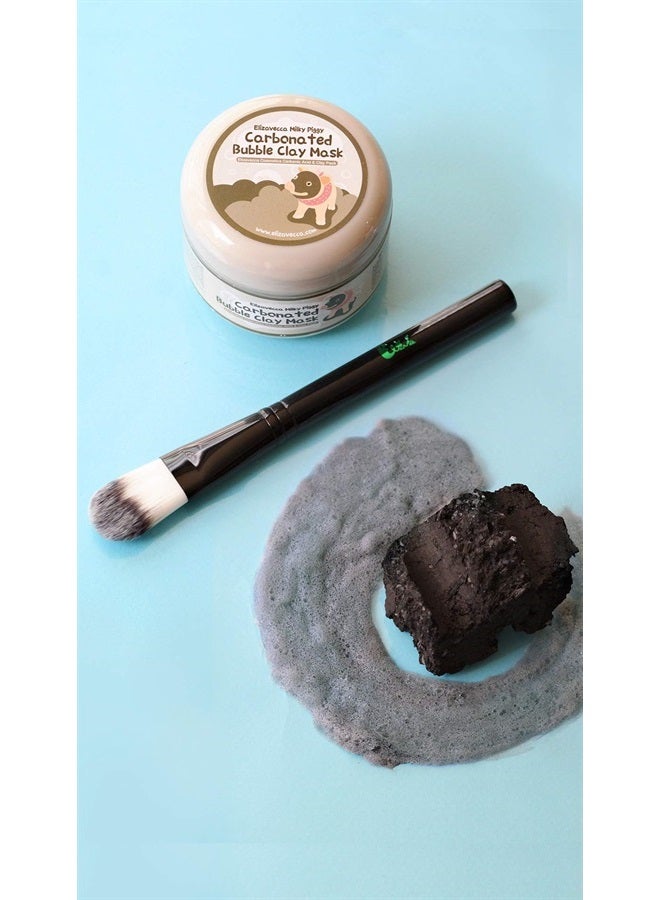 Elizavecca Milky Piggy Carbonated Bubble Clay Mask 100g/3.53 oz. - Wash off Face Wash | Bubble Skin Care | Wash off Face Dead Skin | Blackhead Remover | Deep Cleansing Face | Minuteness Bubbles Mask P - Image 4