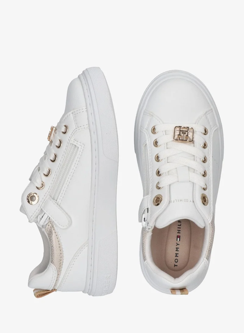 تومي هيلفيغر سنيكرز أطفال برباط وقصة منخفضة